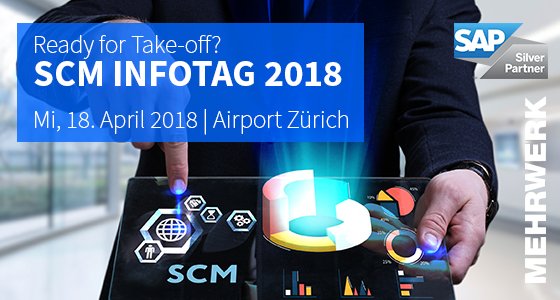 MehrwerkGmbH's tweet photo. #SCM InfoTag 2018 - wir laden Sie ein! | Erfahren Sie, wie sich erfolgreiche Unternehmen im #SupplyChainManagement aufstellen – durch den Einsatz erstklassiger #SAP®-integrierter #SCMSoftware optimieren auch Sie Ihre #SupplyChain | Agenda und Anmeldung: https://t.co/YxcdhXxrjG https://t.co/gjKDfAlMp1