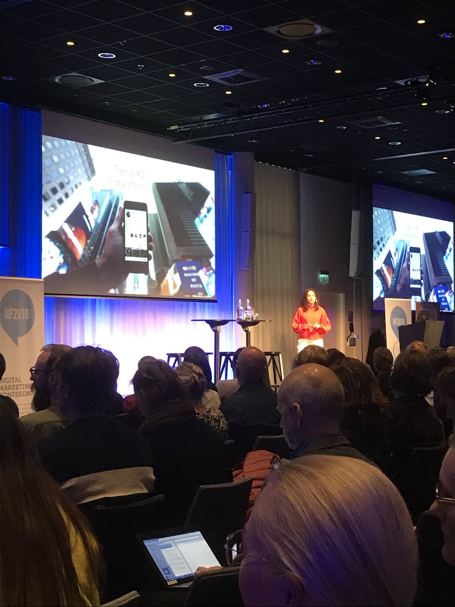 Leykho's tweet photo. Dagen startar med Apollonia från @kronaby som snackar #InfluencerMarketing #internetifokus #womenkickass #iif2018 https://t.co/VL6flUIXOp