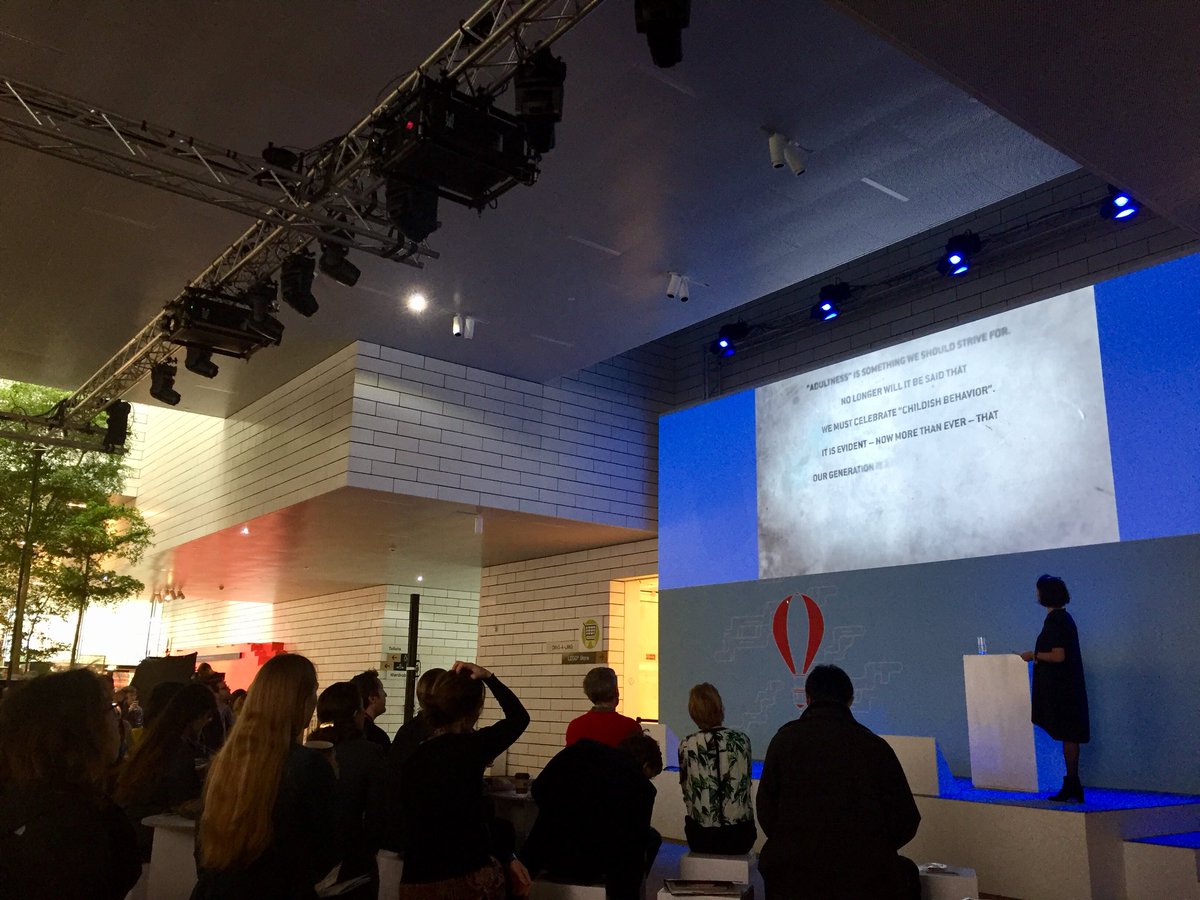 BoStjerne's tweet photo. ‘We live in a world of our own making.’ Opening of the LEGO Idea Conference #LEGOIdea2018 https://t.co/BPQByVhZBM