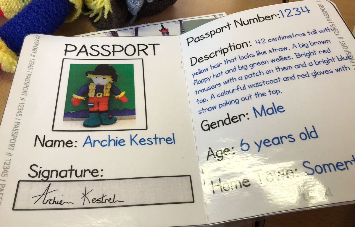 RemLearning's tweet photo. Archie has been off on adventures - he went away on holiday over Easter as part of The Archie Project with King Ina Academy in Somerton who are working with Immacolata House - he even had his own passport! https://t.co/28eB4NAzNK