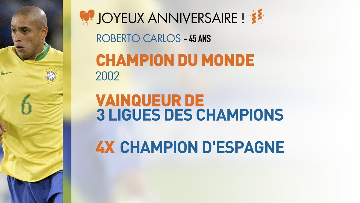 Roberto Carlos Joyeux Anniversaire Roberto Carlos Fete Infosport Scoopnest