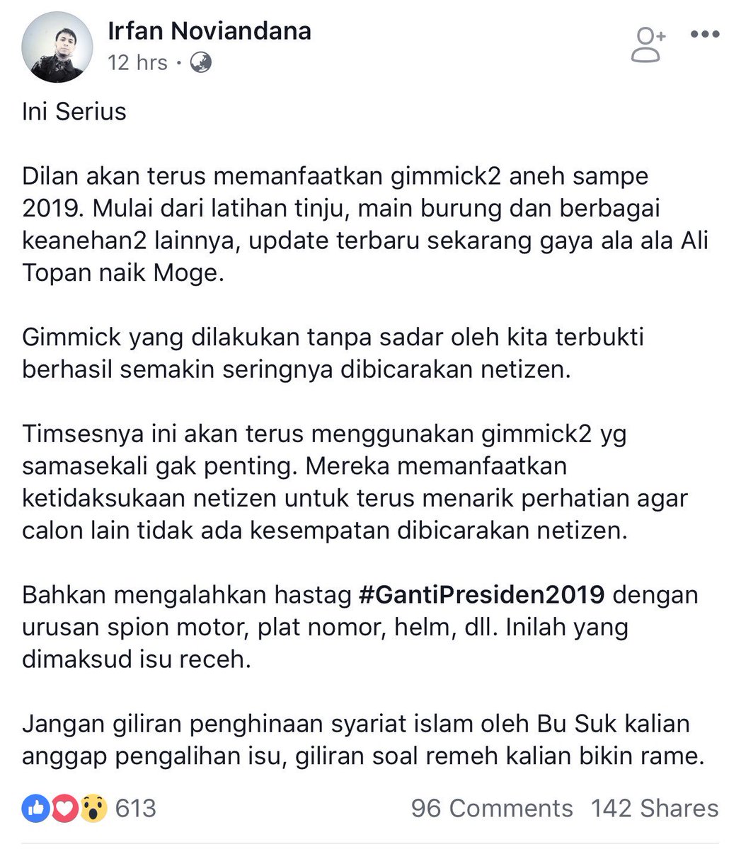 @jo_kodokk @ronavioleta @DivHumasPolri @fahiraidris @Fahrihamzah @ustadtengkuzul @HumasMetroJaya @RestySeterah @fadlizon @ardianasmar @TerorisSocmed @Gemacan70 @hmskaban @haikal_hassan @mahendradatta @hnurwahid @DPP_LPI @yusejahtera @hafidz_ary @aheryawan @Fahmisalim2 @IvanHandoyo @DominiqueDiyose @AnonymousNdon @BoengParno @fadreee @Dahnilanzar @PusHAM_Islam @lukmansaifuddin @jokowi @pramonoanung @AlArabiya_Eng @Arabi21News @AJEnglish @MiddleEastMnt @arab_news @AdelAljubeir @BersamaDakwah @voaislam Mohon tetap waspada dan berhat-hati selalu....
@MardaniAliSera @fadlizon @Fahrihamzah @wartapolitik @SDeyang @ustadtengkuzul @haikal_hassan @DPP_LPI @ZAEffendy @ronavioleta @saididu