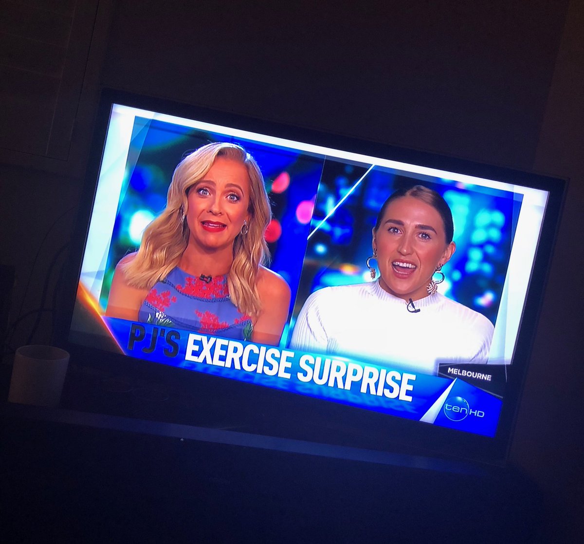 TheCommsDeptHQ's tweet photo. ICYMI: Here’s a quirky story from our client @ausradionetwork’s @jaseandpj which was featured on @theprojecttv last night - @BickmoreCarrie’s face says everything about PJ’s rather awkward surprise at the gym! Must watch: https://t.co/9engFh8mDb https://t.co/urzn6nN1lQ