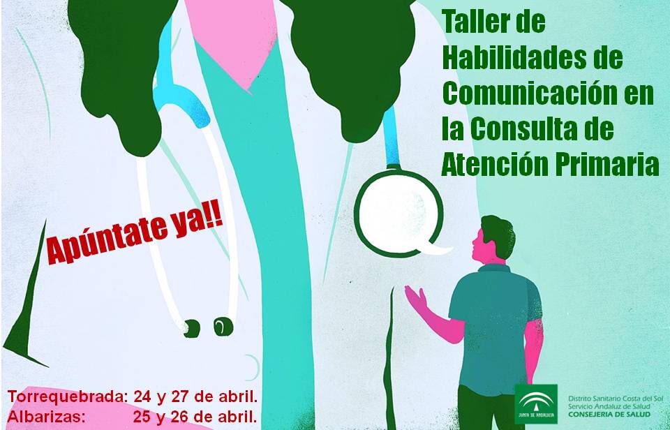 FormDSCostaSol's tweet image. Tenemos cambio de fechas en el curso de ‘Comunicación en la consulta de AP’. Aún estás a tiempo de apuntarte en una de sus 2 ediciones (Albarizas o Torrequebrada). Te esperamos.