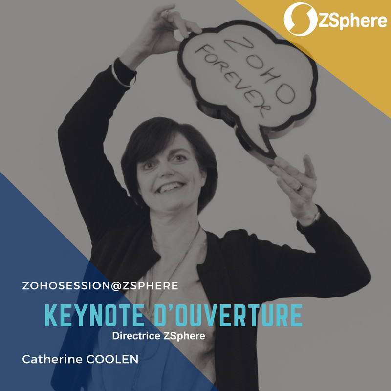 ZSphere_France's tweet photo. A la ZohoSession@ZSphere, la Keynote d’ouverture vient de commencer et Catherine COOLEN (@ZSphereCCool), Directrice de ZSphere, parle des liens avec @zoho et des grands changements opérés depuis 2017.
#ZohoSessionZSphere https://t.co/jw7hnr2Zkd