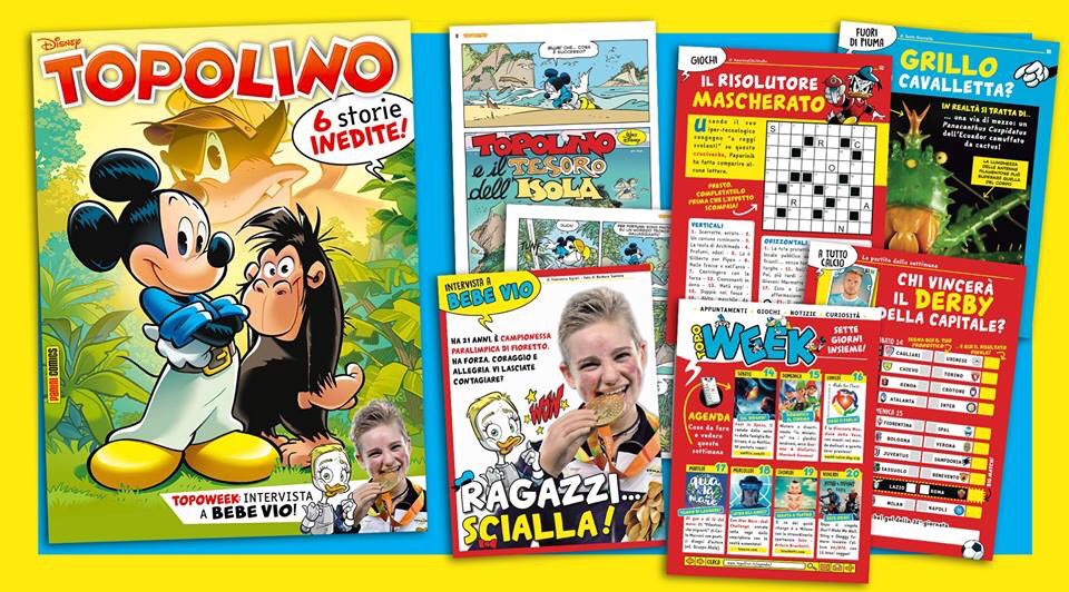 #TopolinoMagazine è tutto nuovo! 🎉

Stesso formato ma...

➡ Più storie a fumetti,
➡ Grafica rinnovata,
➡ Nuove rubriche,
➡ Font EasyReading,
➡ Più spazio per voi!

Da mercoledì 11 aprile in edicola!