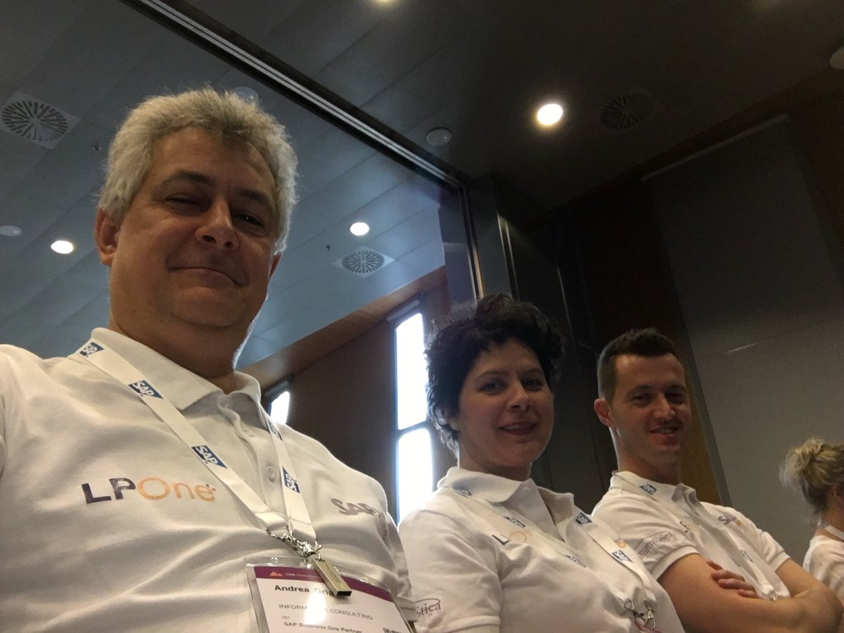 The <a href="/InformEtica_One/">InformEtica Consulting</a> team are in Plenary #SMBsummit2018 #SAPBusinessOne #SAP #innovation