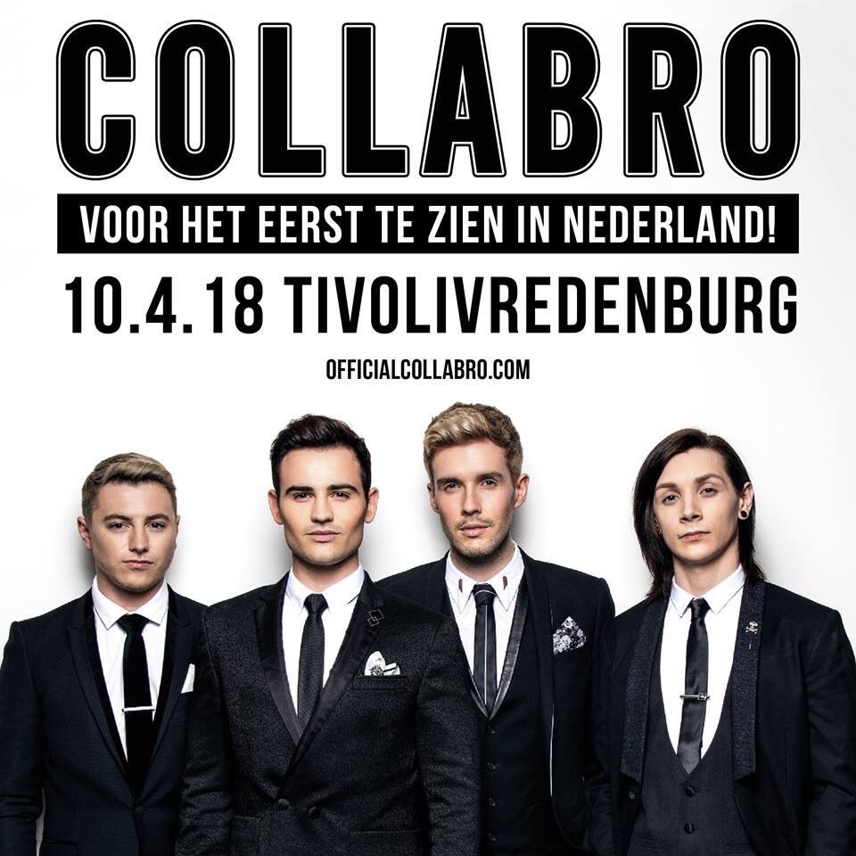 CollabroJapan's tweet photo. #Netherlands you must be excited now! @Collabro is coming for you at last!! Get your tickets and enjoy tonight with the boys! #CollabroHomeTour https://t.co/yaYpmRCDGl https://t.co/O7UJYbcXiK