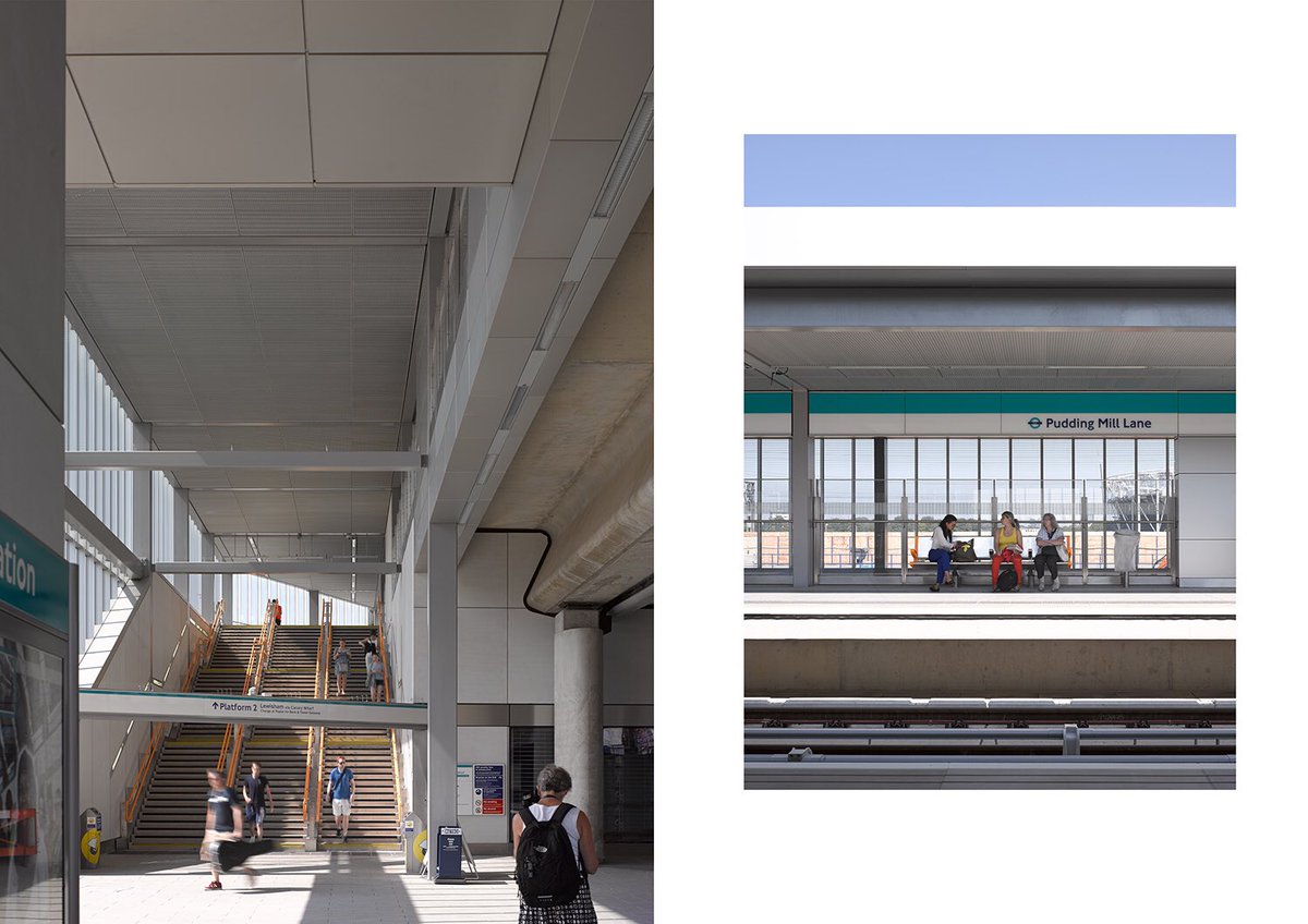 nickguttridge's tweet photo. @WW_Architecture Pudding Mill Station looking beautiful for my presentation @Farrells on Thursday about people within architectural photography. #architecturalphotography #transportation #london #infrastructure #arts #design #civic #largeformatdigital https://t.co/WFDA6J51aa