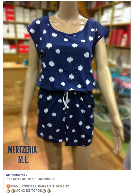 🛍MERTZERIA M.L.
📌Madalena kalea 2, behea, Errenteria.
📞943524687
#errenkoalde <a href="/Errenkoalde/">ERRENKOALDE</a>