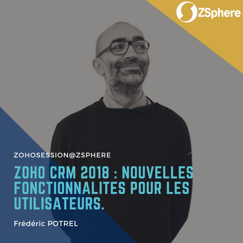 ZSphere_France's tweet photo. Pratique, intuitif et facile à paramétrer, @zohocrm dispose aujourd'hui de la première #IA conversationnelle pour les commerciaux au titre des principales nouveautés dans #ZohoCRM2018. Ça en fait pour Frédérique #Potrel, le #CRM le plus aboutit du marché. #ZohoSessionZSphere https://t.co/CKtveDuyAt