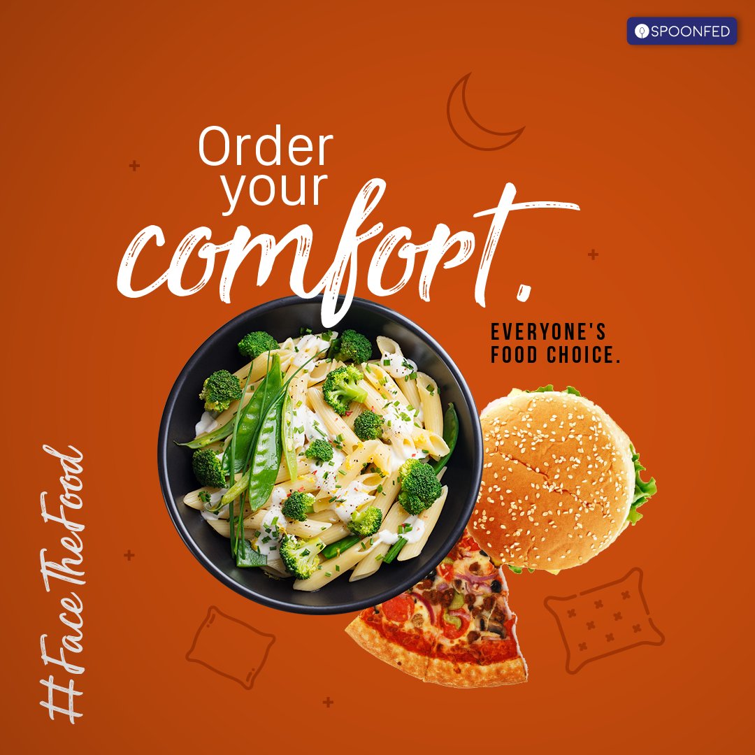 SpoonfedDubai's tweet photo. Sleepover is complemented with comfort food. A pasta for you, a pizza for your friend and burger for your annoying younger brother. Order your comfort with Spoonfed. #WeSpoonfedYou #FaceTheFood https://t.co/lGIGz4pkxs