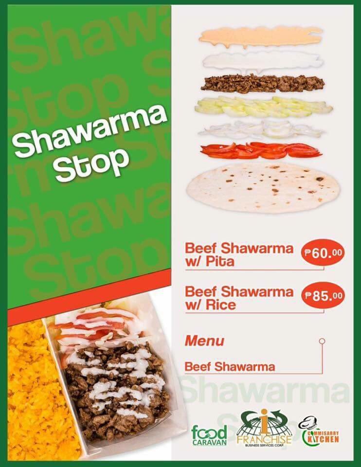 SHAWARMA STOP 
Ready for Franchise Nationwide

P350,000 ALL INCLUSIVE
NO ROYALTY and NO HIDDEN CHARGES

#iFranchise #CommissaryKitchen #Shawarmastop