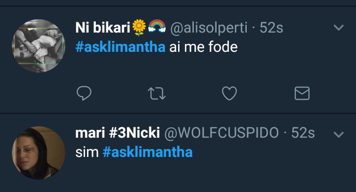 brumeiguinhasep's tweet photo. #asklimantha só não façam muito barulho kkk https://t.co/cQzg7cU2Bo