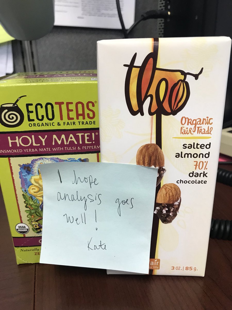 LauSullivan_'s tweet image. Whoa, is my lab mate a lab angel!? Thanks @hikatehellokate for keeping my spirits high when I have to work late nights to experiment with different #phosphate methods!! Thankful for wonderful people, #kindscience #gradschool #waterquality