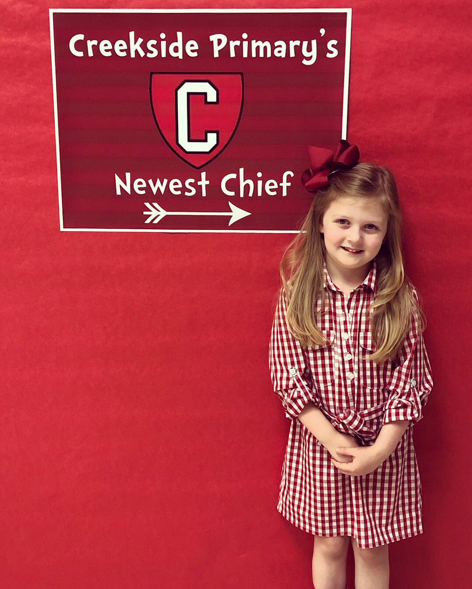 BrookeSNorton's tweet photo. Take a look at @CreeksidePS’s newest Chief! Tori Beth is officially registered for Kindergarten!📚🍎✏️ @LCSforKids @tribblejs https://t.co/365NNZmoBv