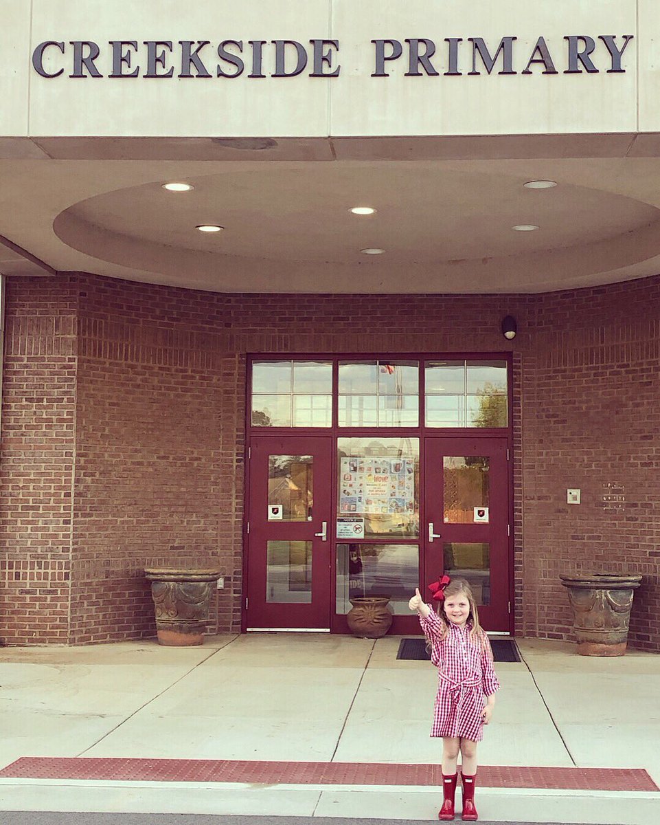 BrookeSNorton's tweet photo. Take a look at @CreeksidePS’s newest Chief! Tori Beth is officially registered for Kindergarten!📚🍎✏️ @LCSforKids @tribblejs https://t.co/365NNZmoBv