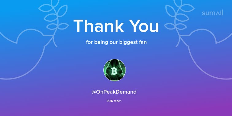 socialmanoos's tweet photo. Our biggest fans this week: @OnPeakDemand. Thank you! via https://t.co/kwZN9lRBPw https://t.co/ARlU0fQdyk