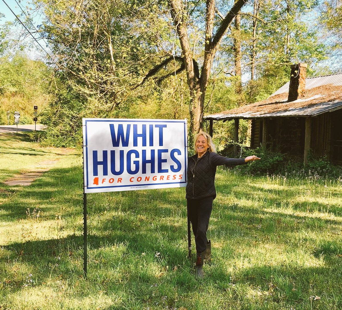 Austin_Barbour's tweet photo. This photo of @chandlermitts in Clarke County is pretty darn symbolic of @WhitHughesMS3 and his campaign.
From Day One he’s worked his tail off to see voters in every community and county in #MSCD3 - east, west, north, south, large, small, urban or rural. https://t.co/VFPHWkFT5h