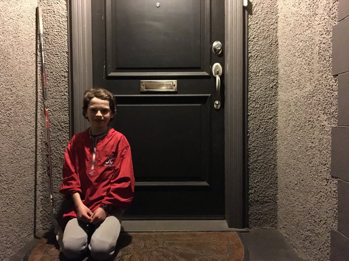 jonnymac68's tweet photo. Home from baseball practice, the 11-yr-old leaves a stick on the front porch #SticksOutForHumboldt with this thought: “Imagine if everyone across Canada did this, and they all came back.” I know what you mean, kid. That’s a sweet sentiment. https://t.co/5AUwubTC70