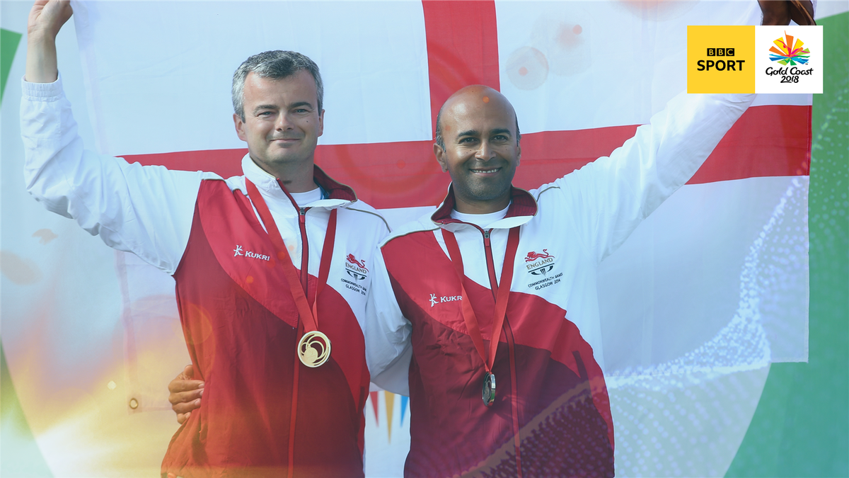 More medals for their collection 🥇

David Luckman and Parag Patel took gold in the Queen's prize pairs shooting.

More: bbc.in/2Ew42Z7

#bbcgoldcoast #GC2018