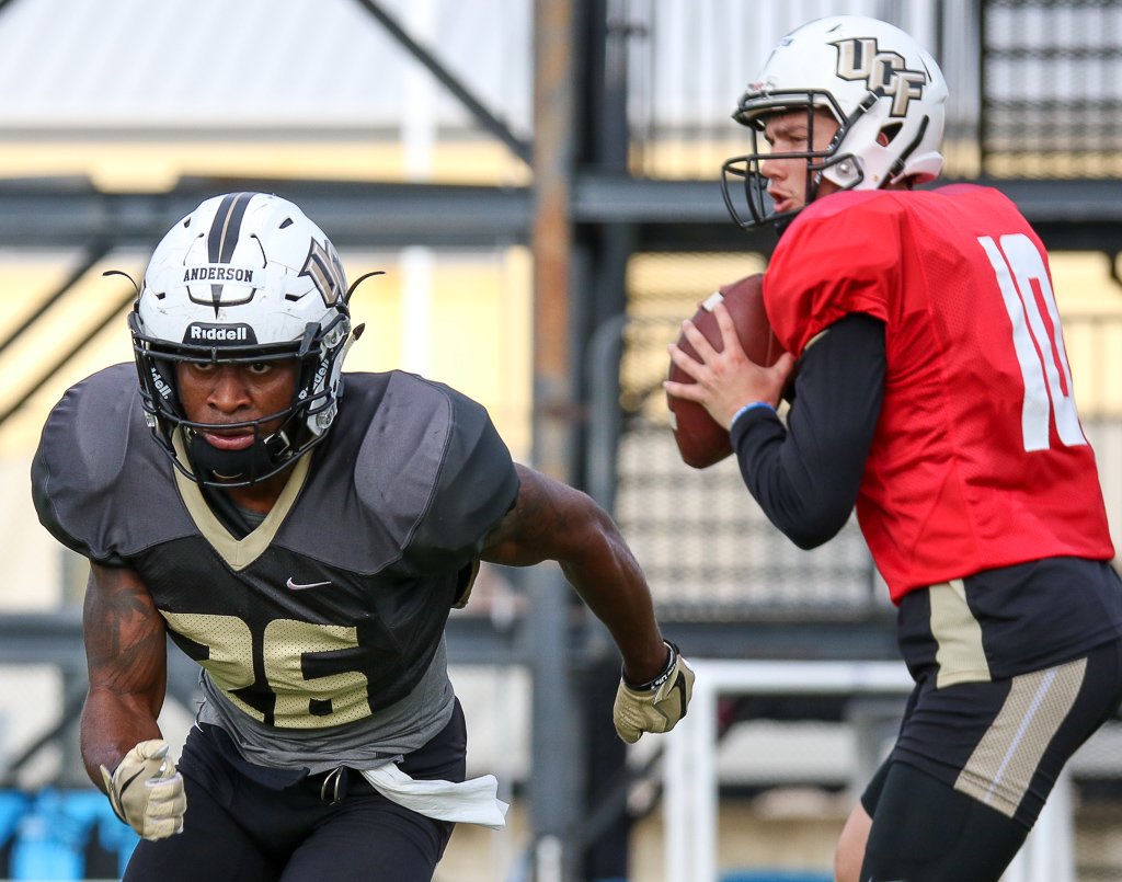 UCFSports's tweet photo. Not just a RB: Otis Anderson is spending more time at WR this spring so he can expand his offensive repertoire and become even more of a do-it-all player. https://t.co/USZiN59LmD