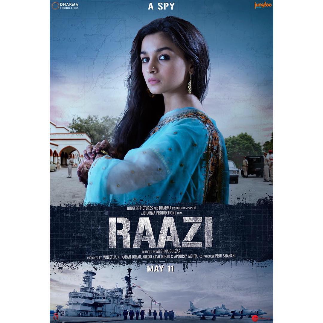 APratham's tweet photo. Trailer out for #Raazi... @aliaa08 is here to mesmerise you again with yet another spellbinding film... #3ShadesOfRaazi . Watch as she transforms into #aDaughter #aWife #aSpy with equal perfection. The trailer is a must watch for every Indian patriot https://t.co/5T3aKuoWYQ https://t.co/gUoA3sfWrX
