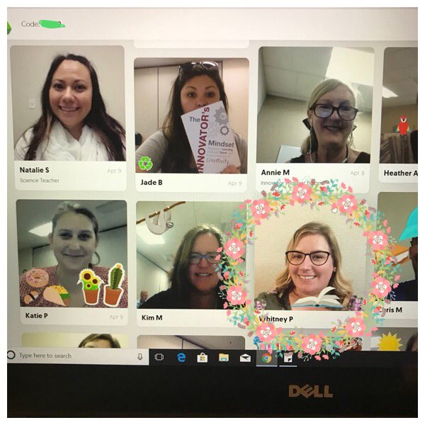 MrsPrawling's tweet photo. Testing out @Flipgrid at our innovators cohort tonight, it was a little nerve wrecking to record but it gives me so many ideas on how to use it in the classroom. #WJUSDedtech #InnovatorsMindset #creativitywithpurpose https://t.co/n6LZE0jglW