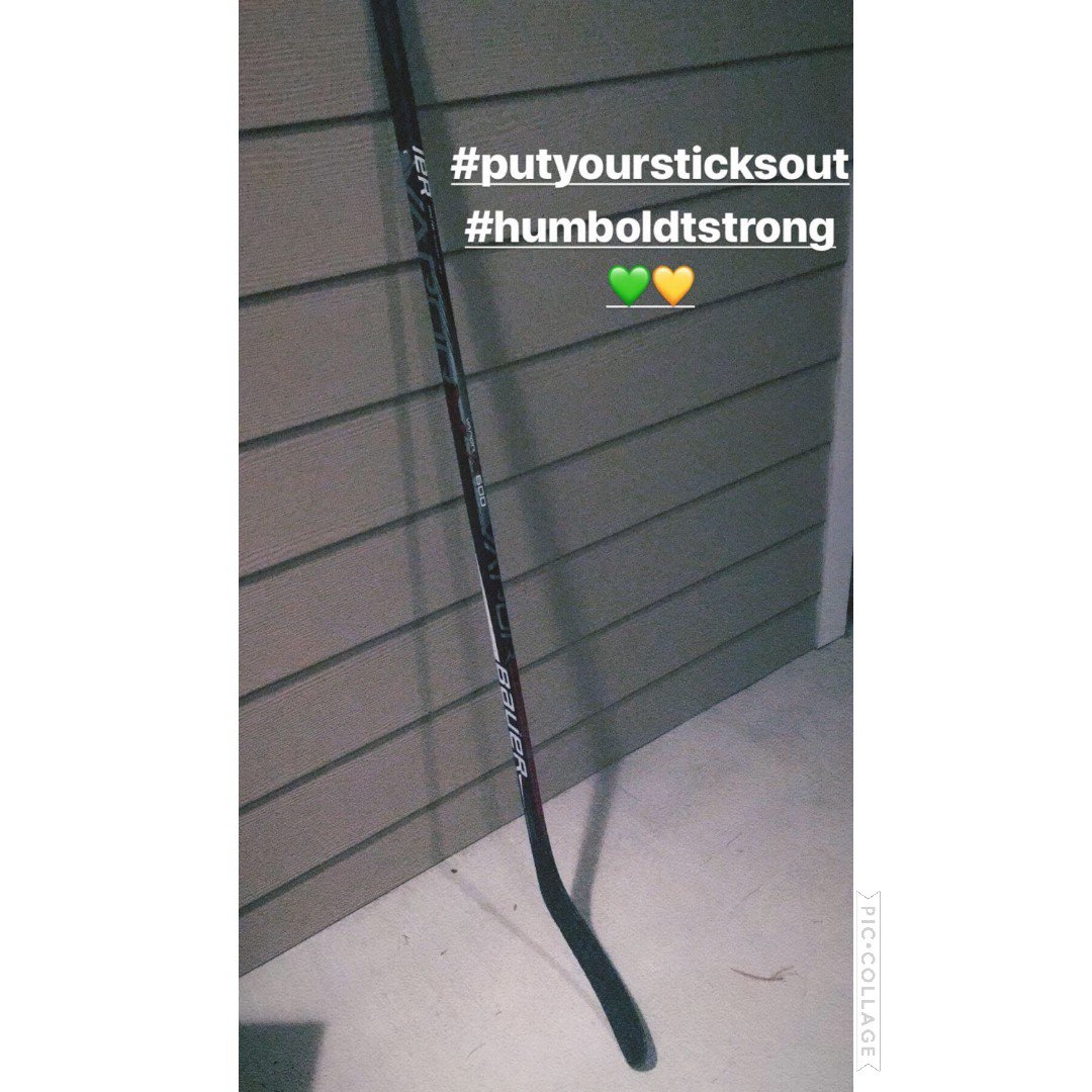 I am shattered over this horrific tragedy. #putyoursticksout #PrayersForHumboldt #HumboldtStrong #SticksOutForHumboldt