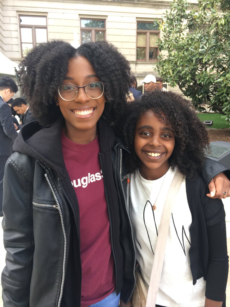 Also met the beautiful Naomi Wadler at #MLK50 #MarchForHumanity !!! She’s a revolutionary if I’ve ever seen one @wildhairedshrew