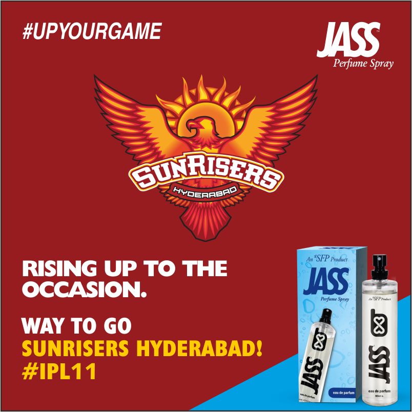 jassperfume's tweet photo. They sure did rise up to the occasion, SunRisers Hyderabad! #IPL #IPL11 #IPL18 #IPL2018 #SRHvsRR #SRH https://t.co/K1OfrKPAcv