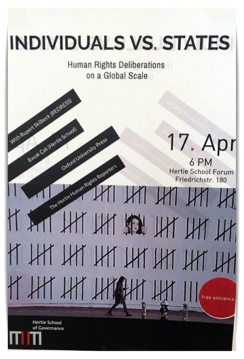 calibasak's tweet image. Come join us on April 17th to discuss how taking cases to the UN helps protect human rights and why non-refoulement cases are the most frequent. @thehertieschool in Berlin with @rupertskilbeck of @REDRESSTrust. In partnership with @OUPIntLaw. 
hertie-school.org/en/events/even…