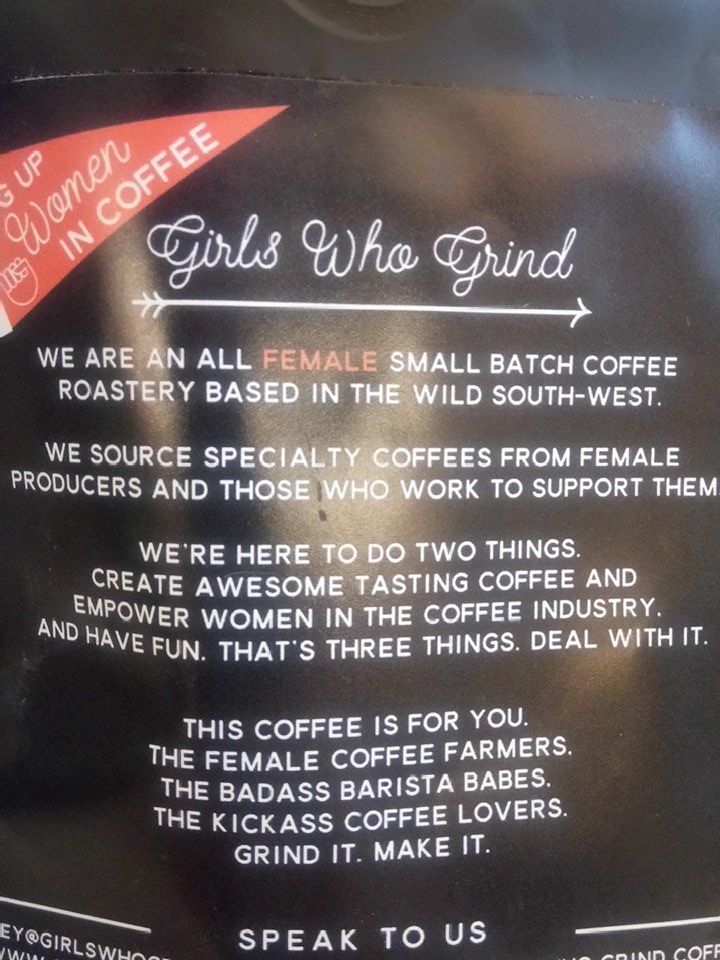 Today this #FemaleEntrepreneur is fuelled by so kick ass women called <a href="/GWG_Coffee/">GirlsWhoGrindCoffee</a>. Having been in coffee for years, they are a huge inspiration combining coffee and design for good.
