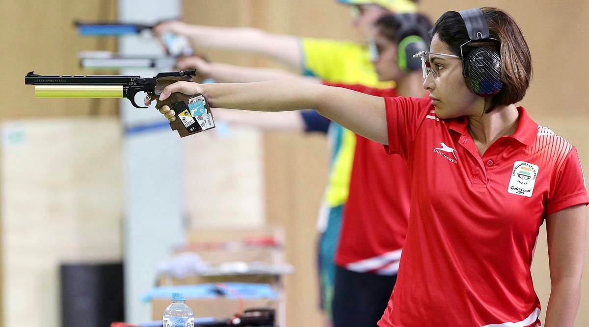 YuvaHaryana's tweet photo. 🇮🇳 India win one more gold 🥇

Heena Sidhu win gold in women's 25m Pistol on 6th day of #GC2018. Sidhu won silver also in women's 10m Air Pistol on 8 April. #GC2018Shooting  
#Congratulations 

@HeenaSidhu10 @Ra_THORe @GC2018 https://t.co/7Ufop9wC1Y