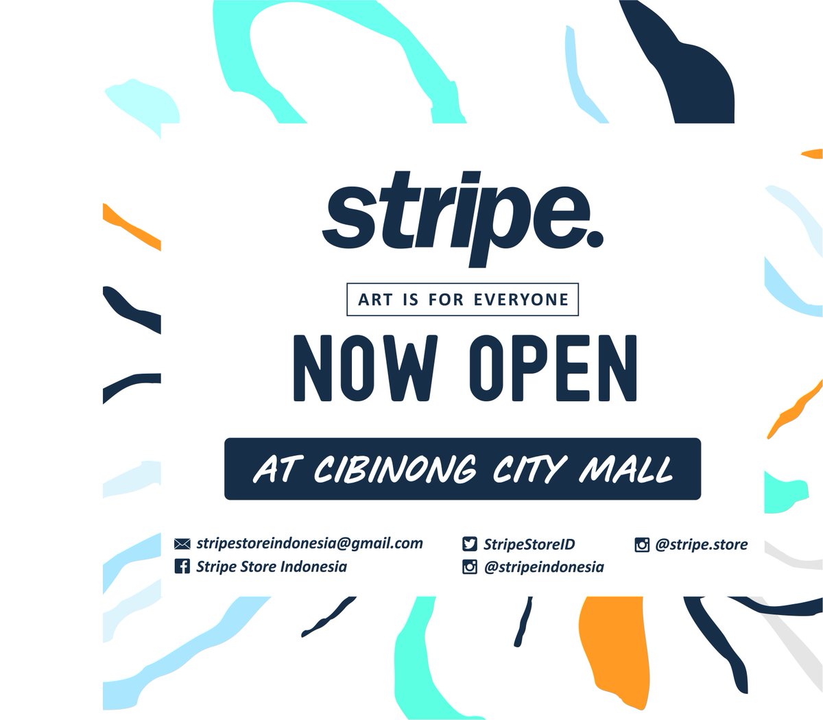 STRIPE NOW OPEN,
At <a href="/C_CityMall/">CIBINONG CITY MALL</a> 
Be there and grab the art stuff!
. 
. 
#stripestoreindonesia #stripeid #art #popart #popartisforeveryone #artisforeveryone