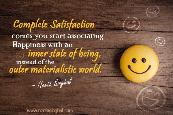 SakhashreeNeeta's tweet photo. Complete Satisfaction comes you start associating Happiness with an inner state of being, instead of the outer materialistic world.
#CompleteSatisfaction #InnerStateOfBeing #Happiness #SelfBelieve #TuesdayMotivation #TuesdayWisdom #MotivationalQuote #MorningWisdom https://t.co/8MkV41iB9Z