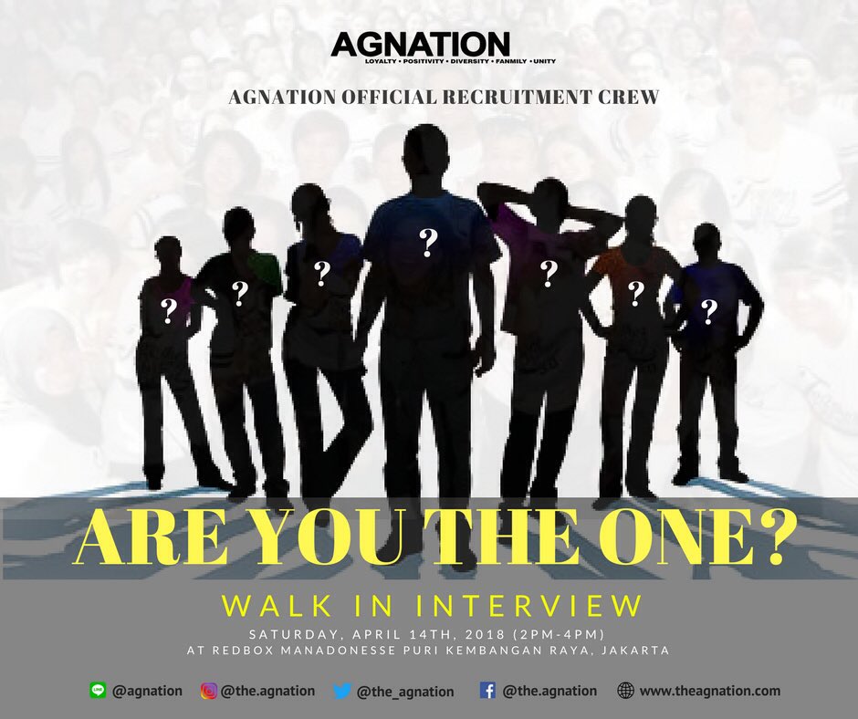 the_agnation's tweet photo. Hi AGnation... ingin merasakan jadi bagian dari AGnation Official Crew? 

AGnation Official membuka kesempatan bagi kalian yang ingin menjadi bagian dari Crew. Syarat utama adalah harus MEMBER AGnation dan berdomisili Jabodetebek. https://t.co/wzwvqtbW6B
