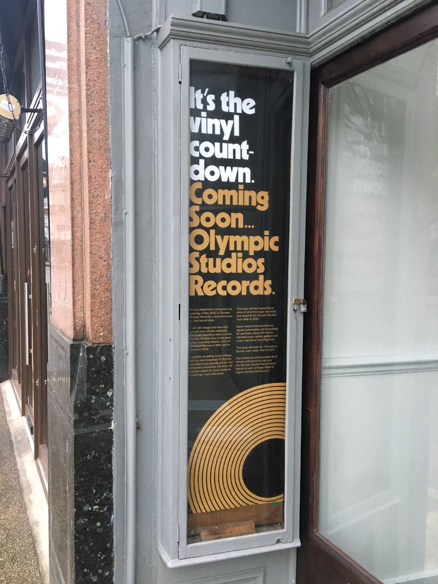 gilesfraser's tweet image. How great is this? Next month Barnes gets a vinyl record shop. Never thought I would see that. Good luck @Olympic_Cinema