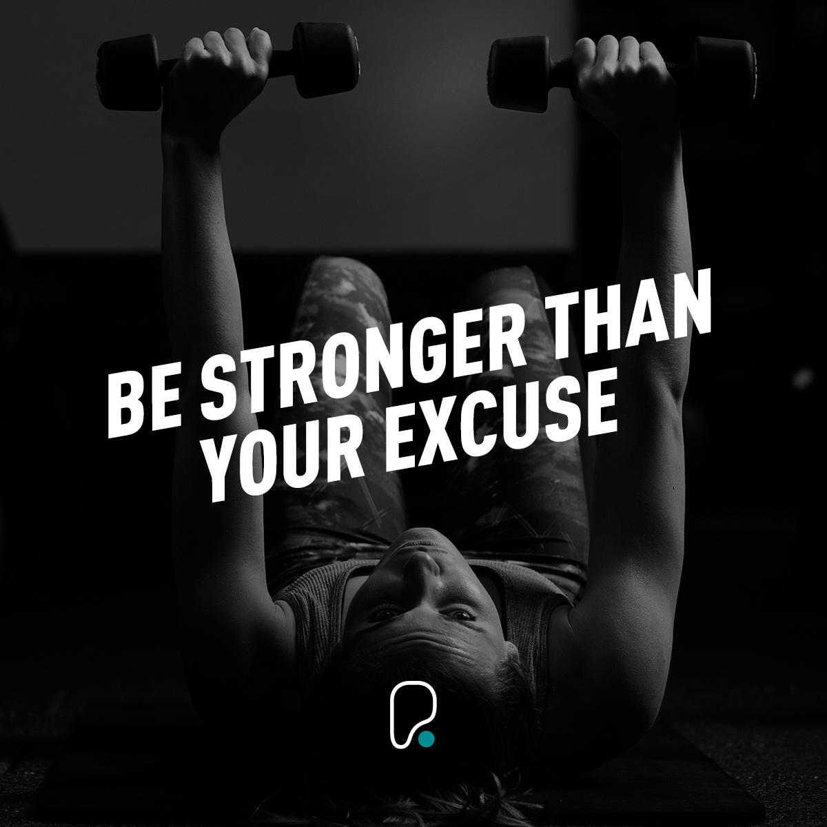 PureGym's tweet photo. #PureDedication Be stronger than your excuse. https://t.co/TfAUjkMcPq