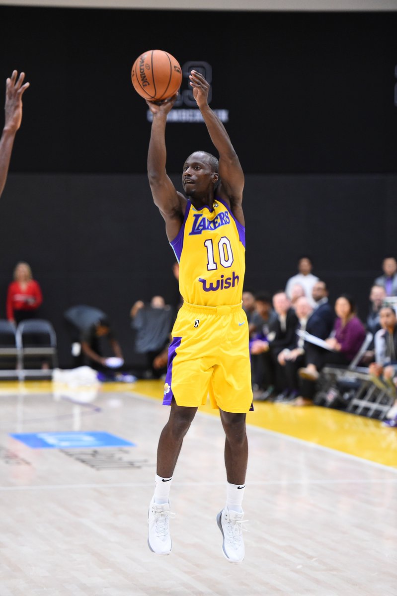 AU_MBasketball's tweet photo. #AUMBB / @PL_MBB LEGEND Andre Ingram '07 signed with @Lakers for the remainder of the season. Ingram averaged 9.1 PPG in 47 games for @SouthBayLakers of the @nbagleague. He won the @nbagleague 3-Point contest in 2016. Ingram is 5th all-time in scoring at AU with 1,655 points. https://t.co/dq9qxqVVFi