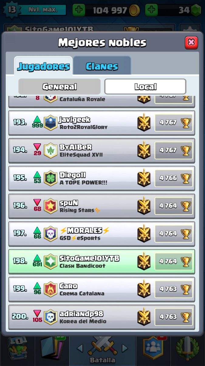 Clashcoot's tweet photo. ¡Buenos dias!
Hoy nos despertamos con una magnífica noticia. 
Felicitaciones a @SitoGame101
Por entrar por 3er mes consecutivo en el top200 de España! 
¡Enorme Iceman és un placer tenerte con nosotros! https://t.co/7zF88fjjn2