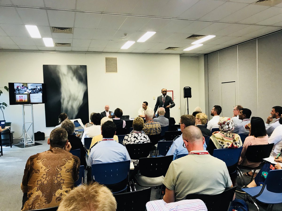hsaeed92's tweet photo. Sustaining Peace and Development: Role of Interfaith and Intercultural Dialogue - great insight and knowledge from our expert speakers Ms. Rebecca Lim, Mr. Sven Schottmann, Mr. Abdul Muhaimin and Mr. Upolu Vaai. #CCI18 https://t.co/Xf5fXXUh19
