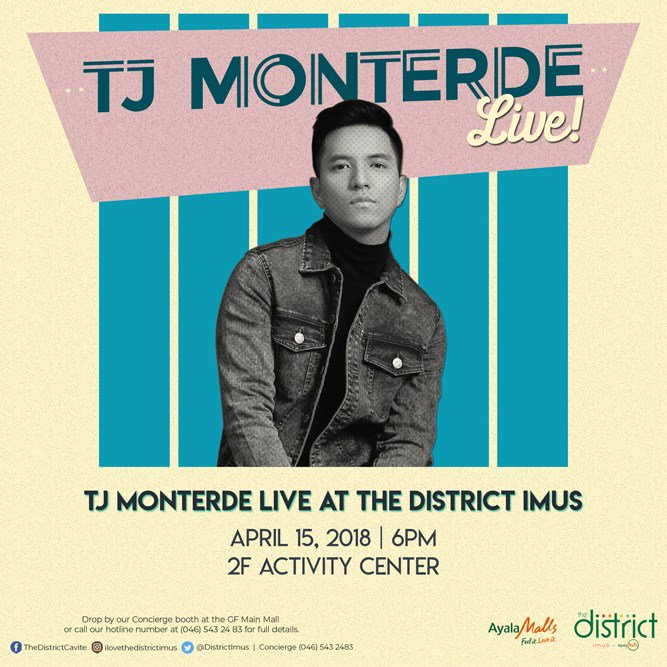 PolyEastRecords's tweet photo. Catch the phenomenal acoustic balladeer @tjmusicmonterde LIVE at The District Imus 2F Activity Center on April 15, 6pm!!

FULL MECHANICS➡️ https://t.co/TsjMb7Mdeq https://t.co/8X6AJ8MbmT