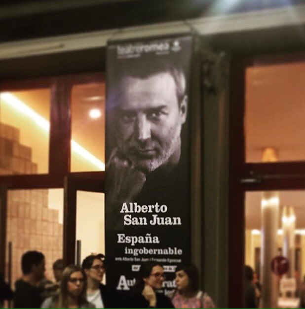 Este 🌍 necesita ➕ #albertossanjuanes ! Arriba el #teatro @teatrobarrio #albertosanjuan 🔝