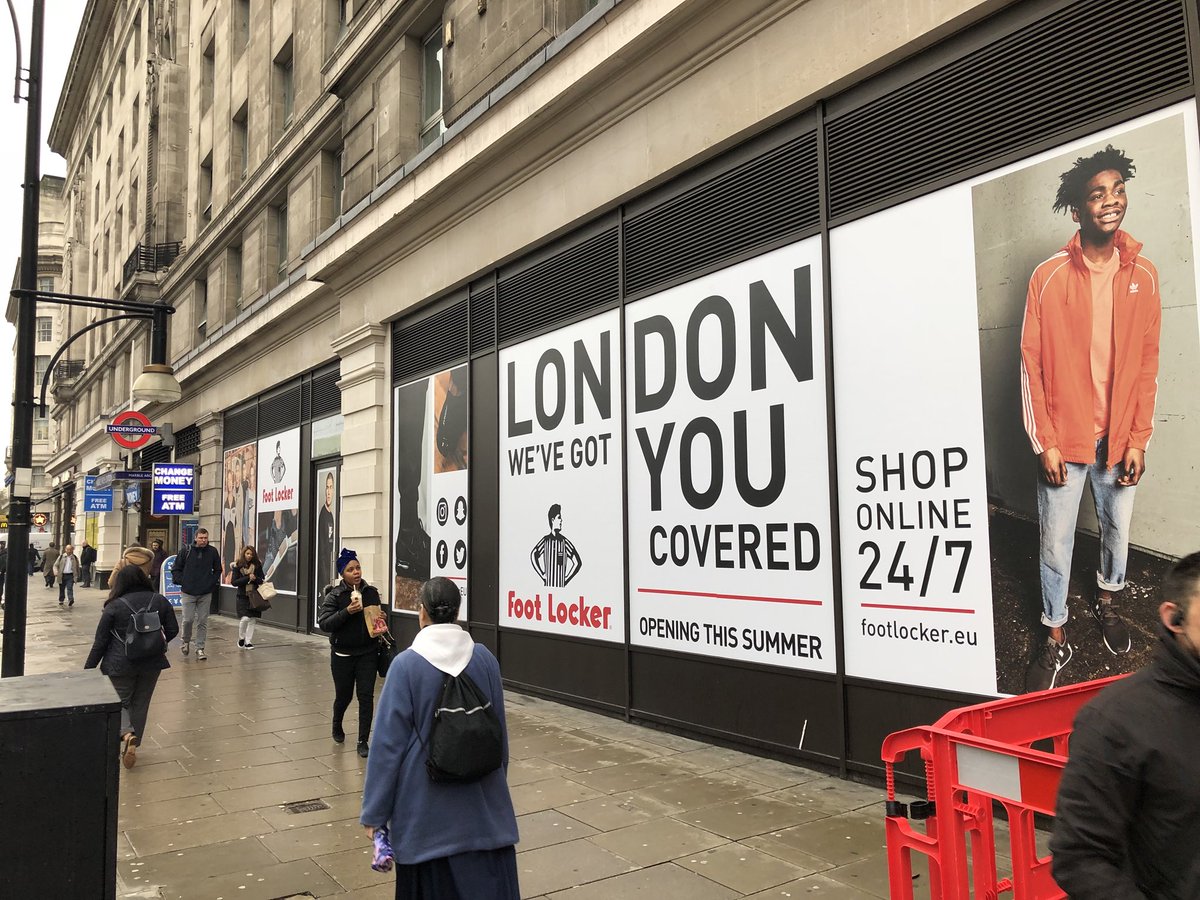 Nice addition to Marble Arch end of #OxfordStreet <a href="/MrOxfordStreet/">David Kenningham</a> #london #retail <a href="/footlocker/">Foot Locker</a>