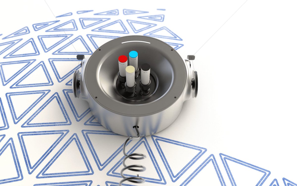 GetElemento's tweet image. Scribit robot could soon be drawing on your walls ! #Robotic #riseofrobots #robotics