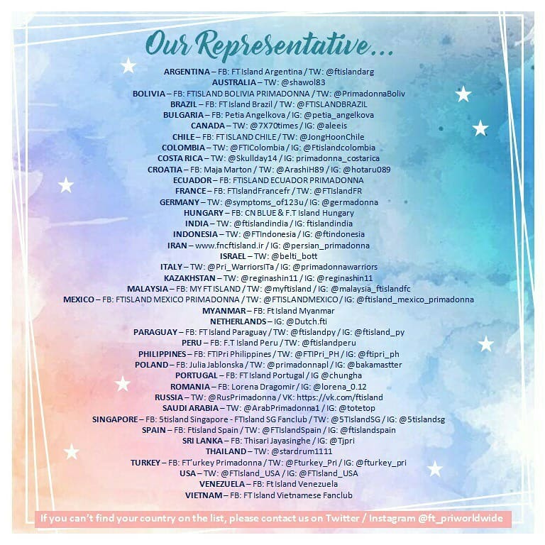 FT_PriWorldwide's tweet photo. [📣]  #PrimadonnaWorldwide  #FTISLAND
#The11thAnniversaryProject 

📆 Deadline of donations: May 15, 2018. 

⏺ Please contact your local Representative. In case  you can't find your country in the list please message us at @FT_PriWorldwide  (IG/twitter). 
Thank you! ♥ https://t.co/IVkEKTsnsY