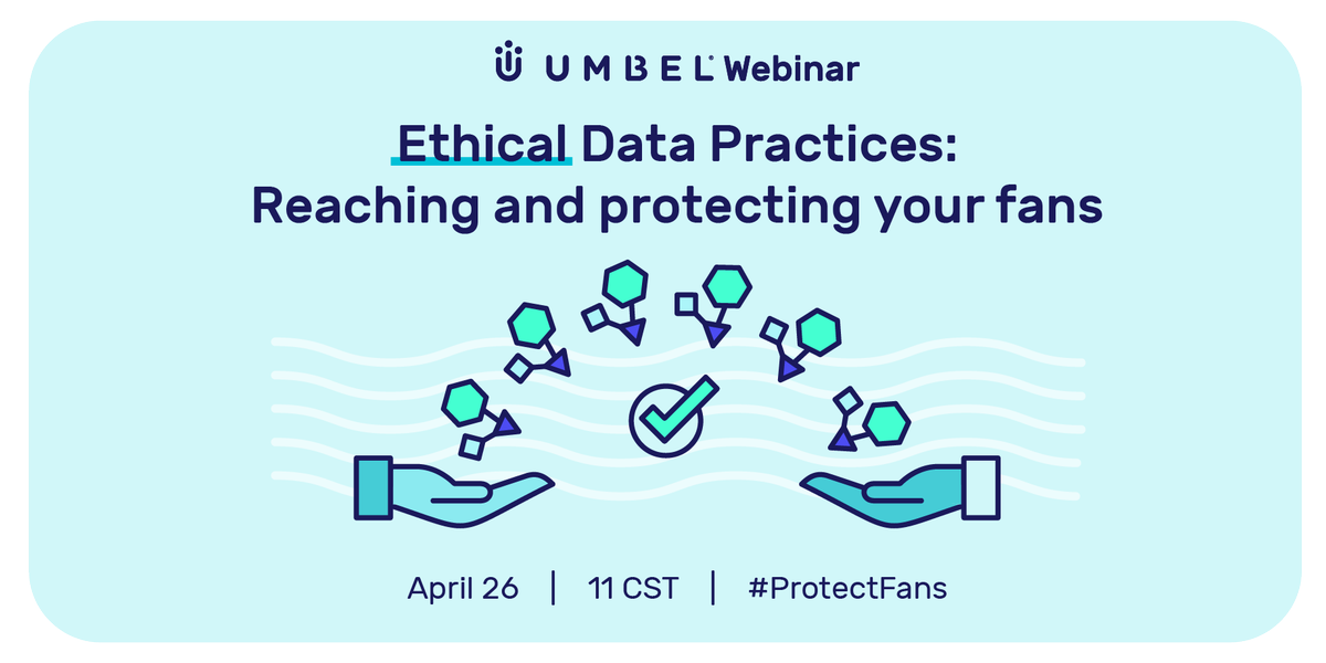 Umbel's tweet photo. Join us 4/26 for best practices in reaching and protecting your fans: https://t.co/k0ktFuEn5d #ProtectFans #Webinar https://t.co/KOMY6MBAUk