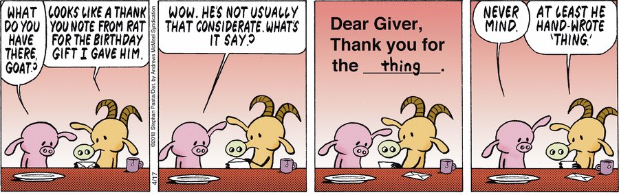 stephanpastis's tweet photo. Feel free to use as your own thank you card. https://t.co/nXP78aRUpz