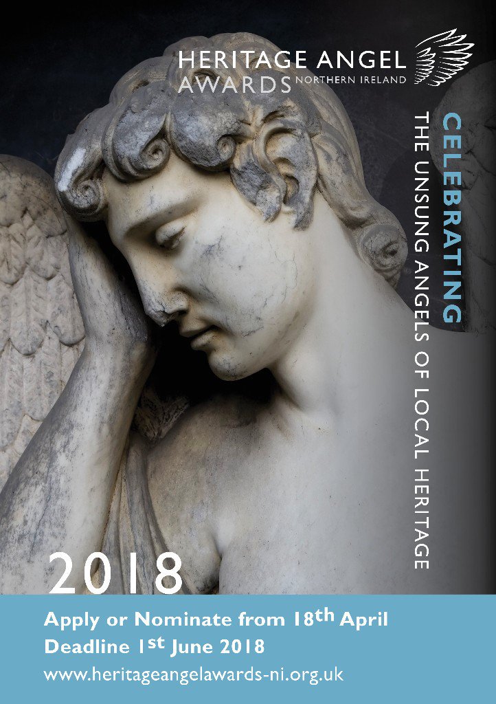 The <a href="/ulsterahs/">Ulster Architectural Heritage</a> will launch the Northern Ireland Heritage Angel Awards 2018 at 11am in St Augustine's Church, Palace Street tomorrow

This year's awards will take place in the city's Guildhall on Tuesday November 6th

Apply or nominate from tomorrow at heritageangelawards-ni.org.uk